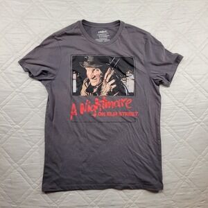 A Nightmare on Elm Street Freddy Krueger gray T shirt size M